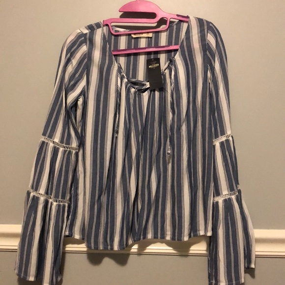Hollister Tops - Women’s Never been worn blue and white top.